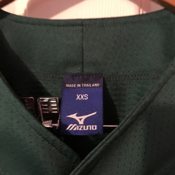 Mizuno Green Practice Baseball Jersey Mens XXS - Picture 2 of 12